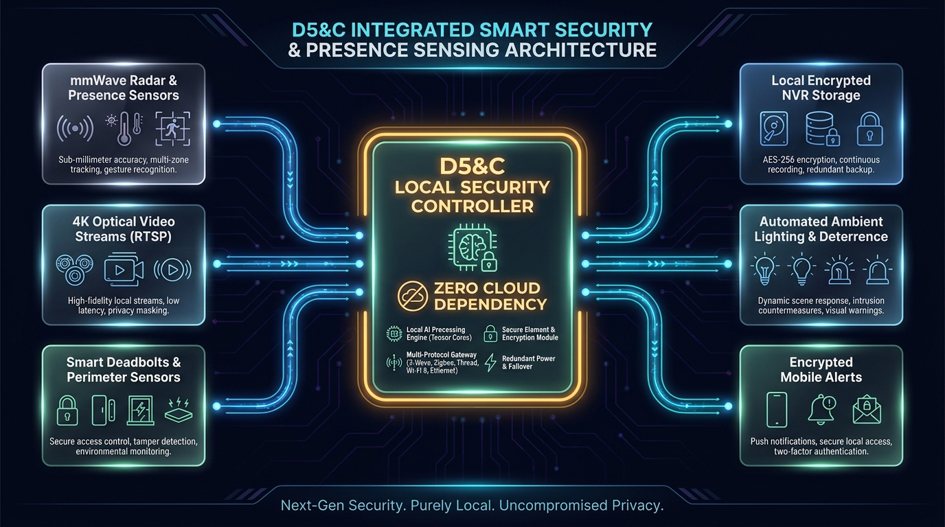 D5&C Smart Security and Presence Sensing Flowchart